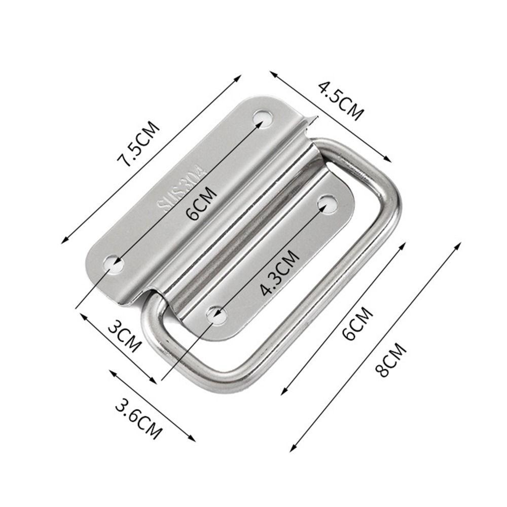 201/304 Stainless Steel Box Handle with Screws Door Handle Cabinet Handle  Cabinet Door Drawer