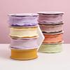 25/40mm 10Yards Candy Color Ribbon Wavy Edge Fishtail Yarn Ribbon for Gift Wrapping DIY Bow Bouquet Cream Style Wrinkled Ribbons