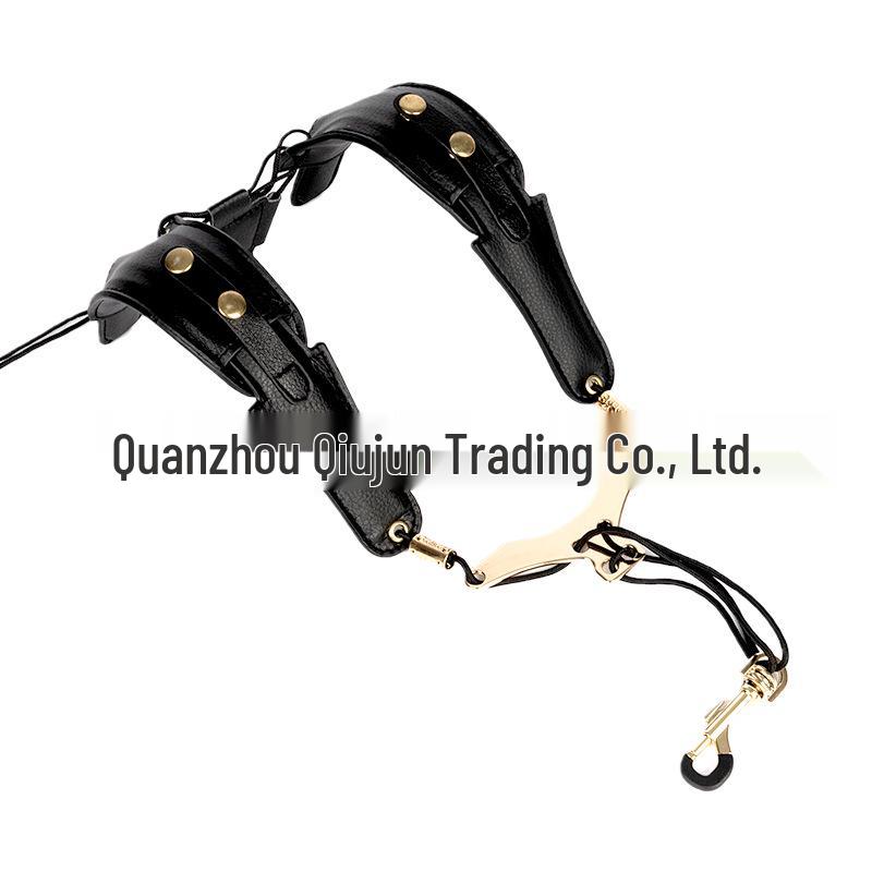 

Adjustable Leather Double Shoulder Saxophone Strap for Alto, Tenor & Soprano - Suitable for Adults & Children