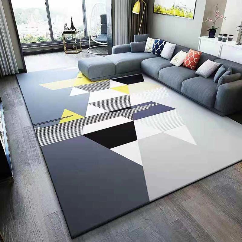 Living Room Carpet Geometric Carpet Sofa Coffee Table Bedroom Bedside Carpet Large Area Carpet