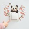 Cute Baby Panda Vinyl Wall Art Switch Stickers Aesthetic Room Decoration For Home Nursery Kids Bedroom Animal Anime Poster