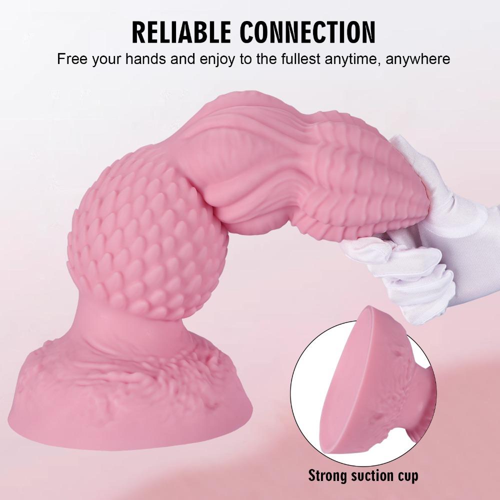 Extra Large Alien-Shaped Anal Plug - Liquid Silicone SM Sex Toy for Men & Women, Ergonomic Posterior Pleasure Device