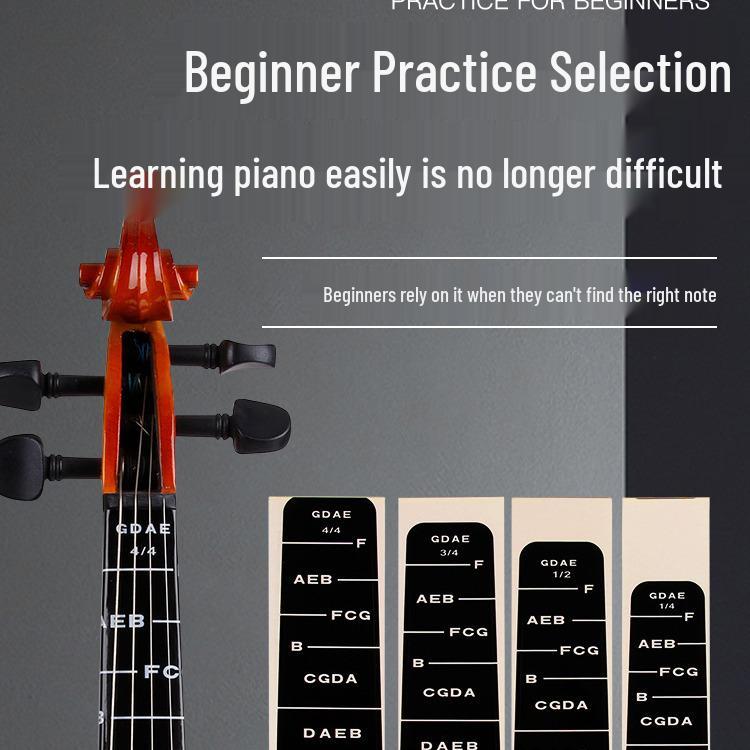 Beginner Violin Fingerboard Position Stickers: Hand Position Labels for Entry-Level Players