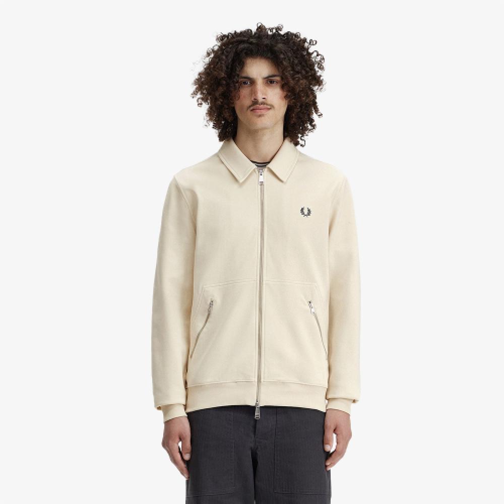 

Fred Perry [sharp] Slub Jersey Zip Through Pullover Oatmeal Afpm2417858 691 XL
