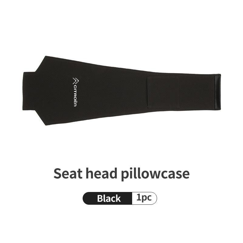 Suede Car Headrest Cover Auto Logo Head Pillowcase Accessories For Citroen C5 C1 C2 C6 C4L DS3 DS4 DS5 C-Elysee Grand Berlingo