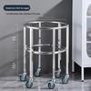 Stainless Steel Soup Pot Rack with Wheels