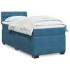 VidaXL Slat Bed Base with Mattress Dark Blue 90x190 Cm, Bed, Platform Bed, Panel Bed, Bedroom Furniture 3286196