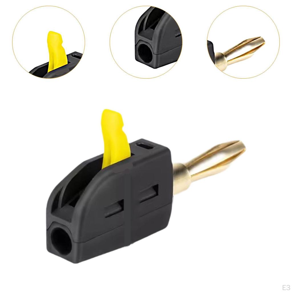 4 Mm Banana Plug, 250 V/32 A, High Strength, Stable Conductivity, Practical Stackable Mini