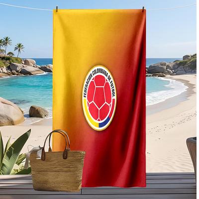 Colombia Voetbal Print Strandlaken Sneldrogend Super Absorberend Zacht Badlaken voor Zwemmen Strand Reizen Fan Souvenir Cadeau