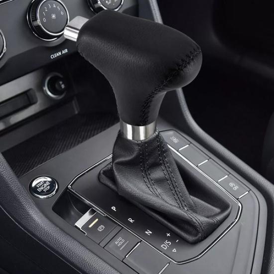 1 Pcs Auto Universal Black Leather Automatic Transmission Shift Knob
