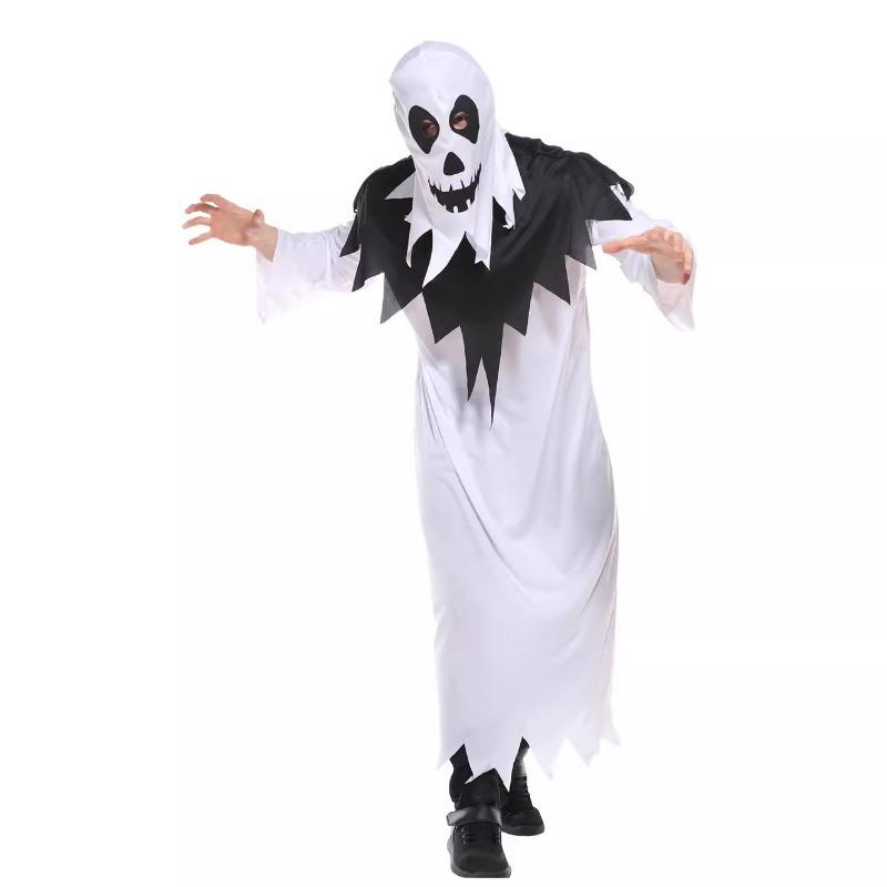 Halloween Costume Men's Adult Face Scary Ghost Clothing Performance Costume Vampire Costume Elf