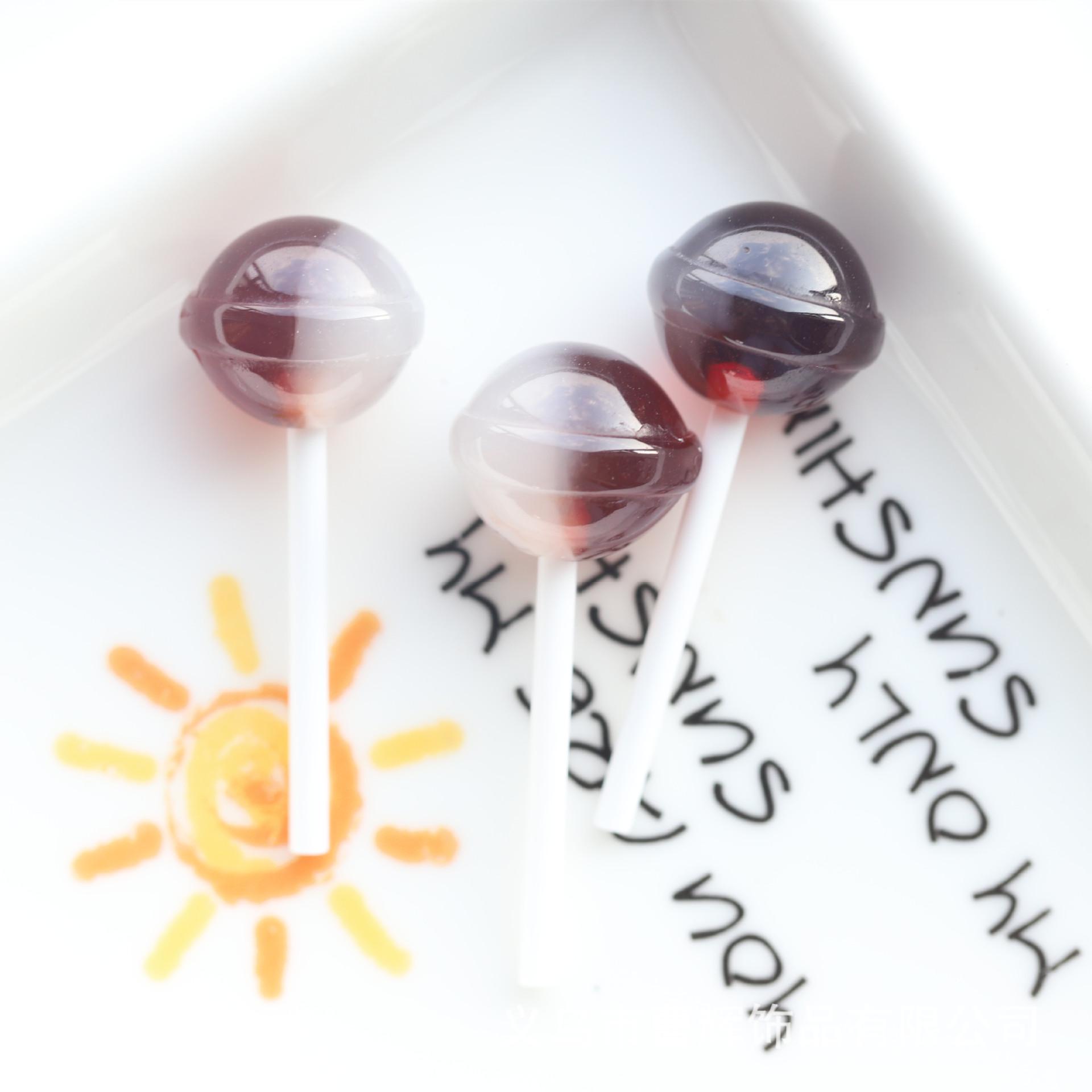 

Сделай сам Планета Леденец Симуляция Брелок Подвеска со Сливочным Клеем Смола Аксессуары 1.5cm x 4.3cm коричневый