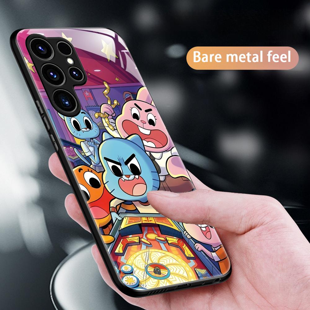 The Amazing World of Gumball  Phone Case For Samsung S25 S24 S23 S22 S21 S20 Plus Ultra Note20 Glass Magnetic Case