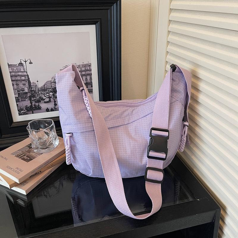 Sac bandoulière de trajet, Sac à bandoulière unique, Cartable d'étudiant, Sac décontracté, Sac en forme de ravioli
