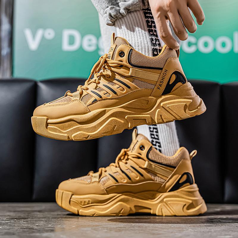 New Men's Fashion Casual Low Top Sports Shoes Students Thick Sole Comfortable Sneakers Boys Male Classic Breathable Basketball Shoes