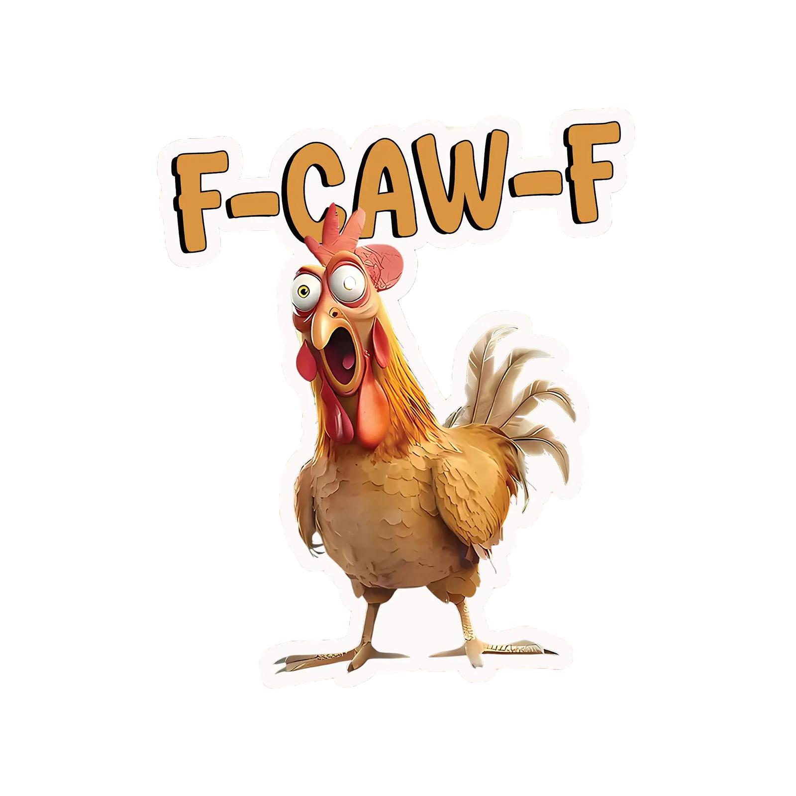 

Funny Screaming Chicken Sticker, F Caw F Meme Sticker, Funny Chicken Humor Decal, Sticker, Waterproof Sticker One Size