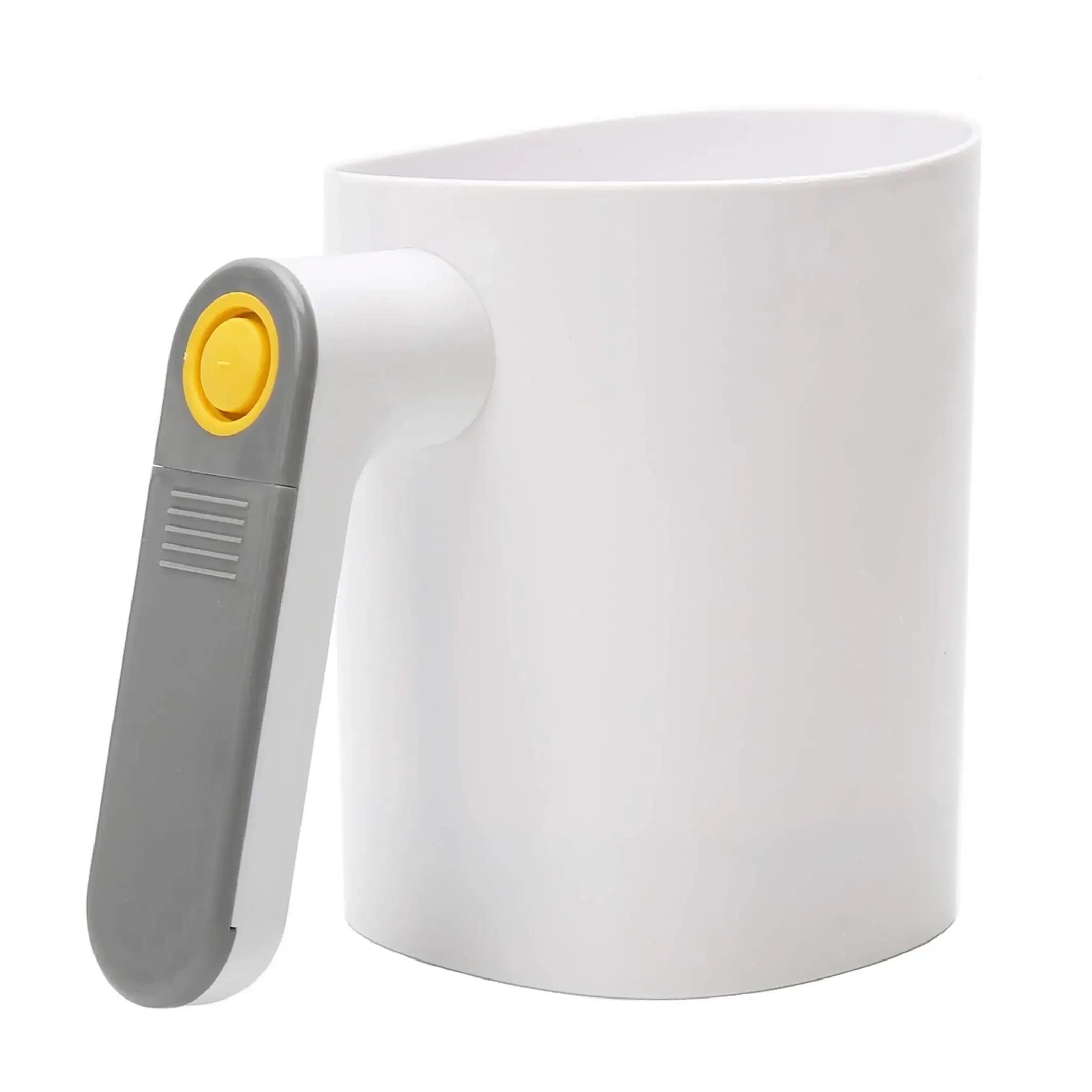 

новое электрическое сито для муки, ручное сито для муки из нержавеющей стали для сахарной пудры, сито в форме чашки, инструмент для кондитерских изделий и тортов, просеиватель для муки, кухня 18.7x12.3x15.2cm-CHINA