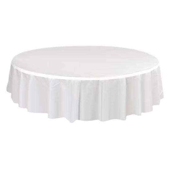 8 Stück Verdickte Tischdecke Schlichter Stil Reine Farbe Runde Form Rutschfest