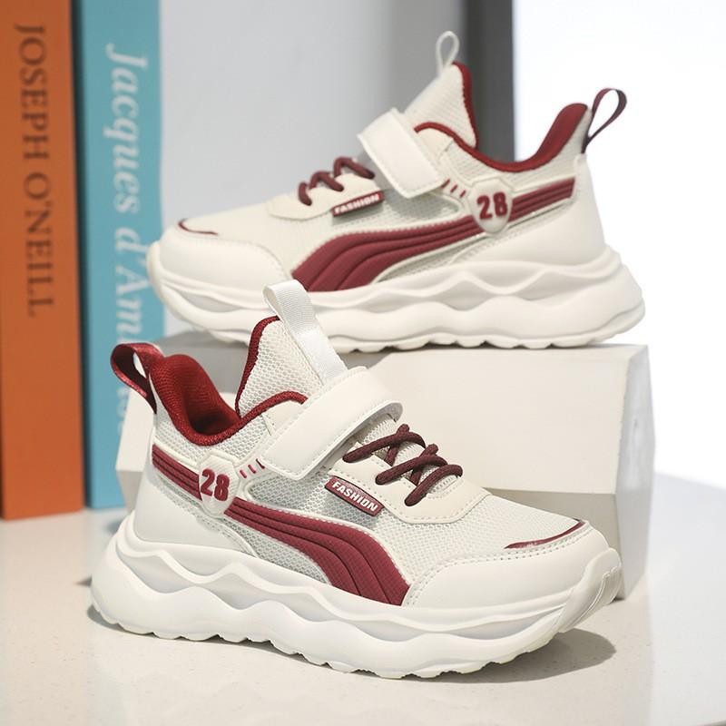 Boys Running Shoes Mesh Breathable Soft Sole Non-slip Casual Sneakers Kids 7-16 Years