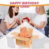 Novelty 3D Birthday Greeting Card Humorous Character Invitation Card Whimsical Card  Kids Birthday