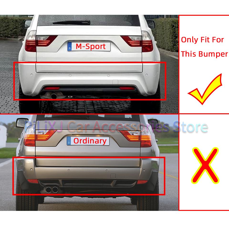 Rear Bumper Tow Hook Cover For BMW X3 E83 LCI M-Sport 2003-2010 Hauling Trailer Shell Bumper Decoration Cap Painted 51123416948