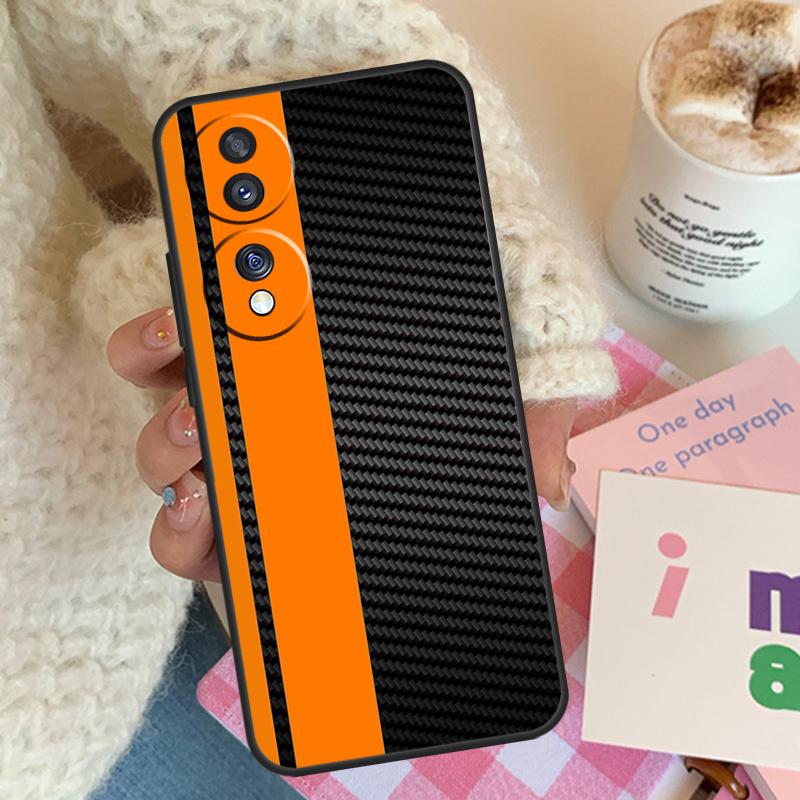 Car Carbon Fibre Pattern For Honor Magic 5 6 7 8 Pro Case For Honor 400 200 Lite 50 70 90 X8c X8b X9a X9b X9c X9d Win