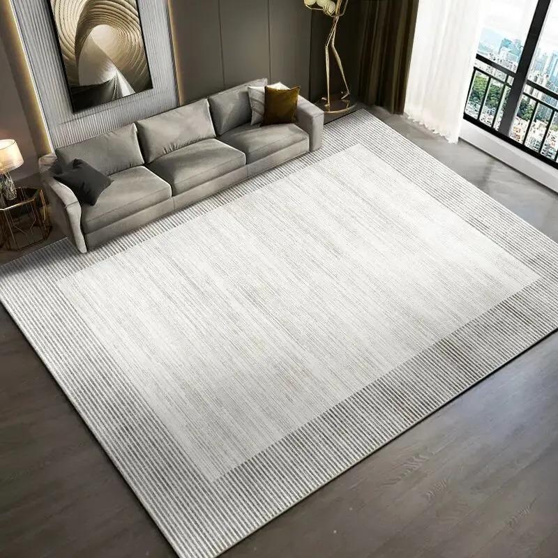 Luxury Gray Series Carpet Area Rug Stain Resistant Floor Mat for Living Room Bedroom and Office Indoor Decor Aesthetic Home