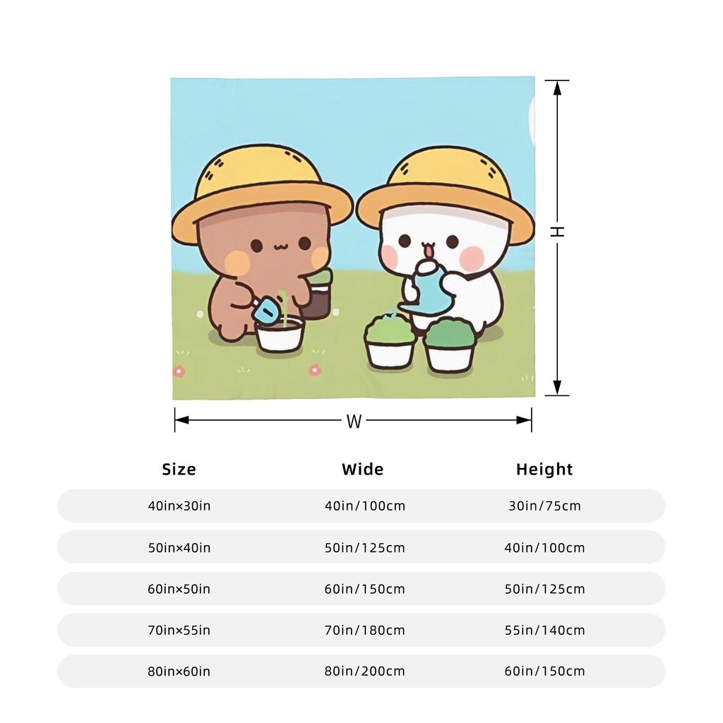 Cute Cartoon Bubu Dudu Blanket Cover Flannel Throw Blankets Summer Air Conditioning Printed Soft Warm Bedspread