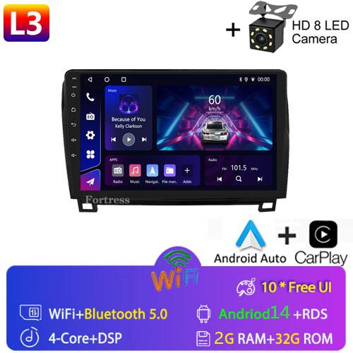 2Din Android Autoradio GPS for Toyota Tundra XK50 2007-2013 Sequoia XK60 2008-2017 Car Radio Multimedia Video Player Navi Stereo