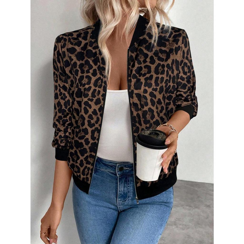 Frühlings- und Herbst-Vintage-Jacke, Baseball-Übergröße-Oberteil, Retro-Kurzjacke für Damen
