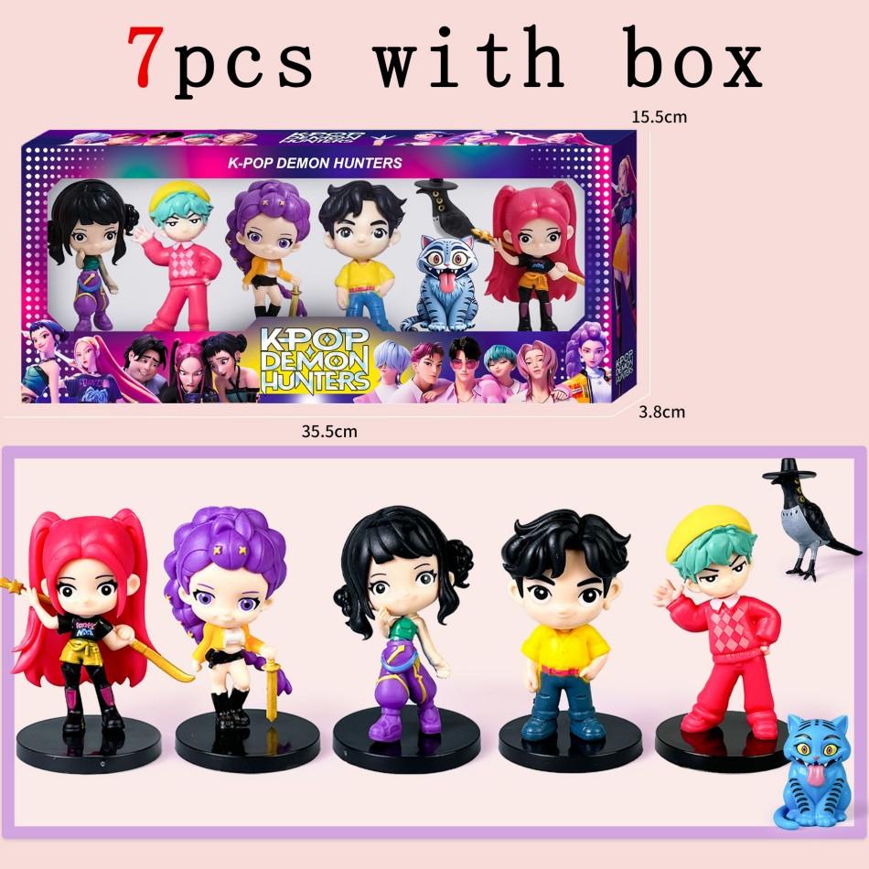 6pcs/set for kpop witch hunting group,Saja Boys,  Superstar Rumi PVC Action Figure Toy Anime Figurine Doll For Fans Gift