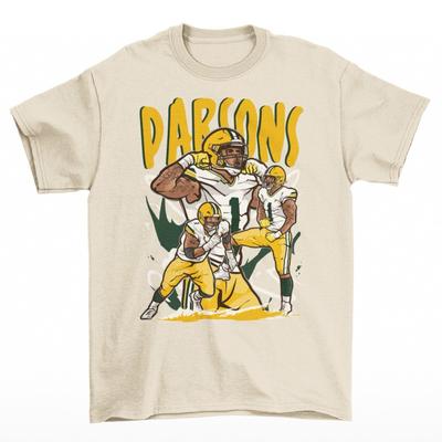 Micah Parsons Cartoon Style Green Bay Football T-Shirt