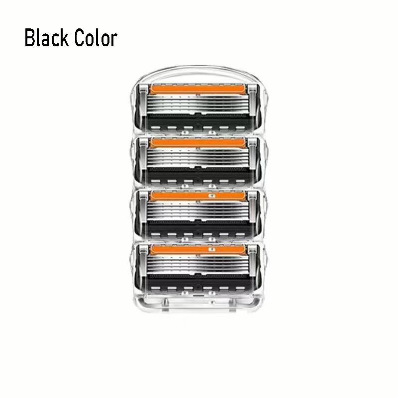 Replaceable Heads Men's Razor 5 Layer Blades Replacement Male Manual Razor Face Beard Hair Trimmer