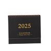Small Desk Calendar 2024-2025, Standing Flip Desktop Calendar From 2024 To 2025 - Metal Ring Twin-Wire Binding Desktop Calendar