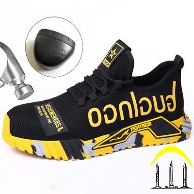 Zapatos de Seguridad para Hombre con Puntera de Acero Zapatos Indestructibles Anti-aplastamiento Anti-perforación Zapatillas de Trabajo Resistentes al Desgaste Zapatos Protectores