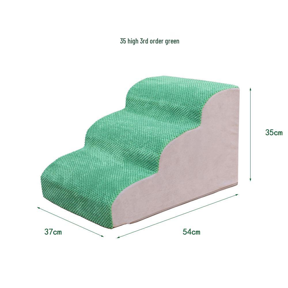 Schůdky a rampa pro domácí zvířata: Odnímatelné, pratelné pěnové schůdky pro kočky a psy, ideální k postelím a pohovkám