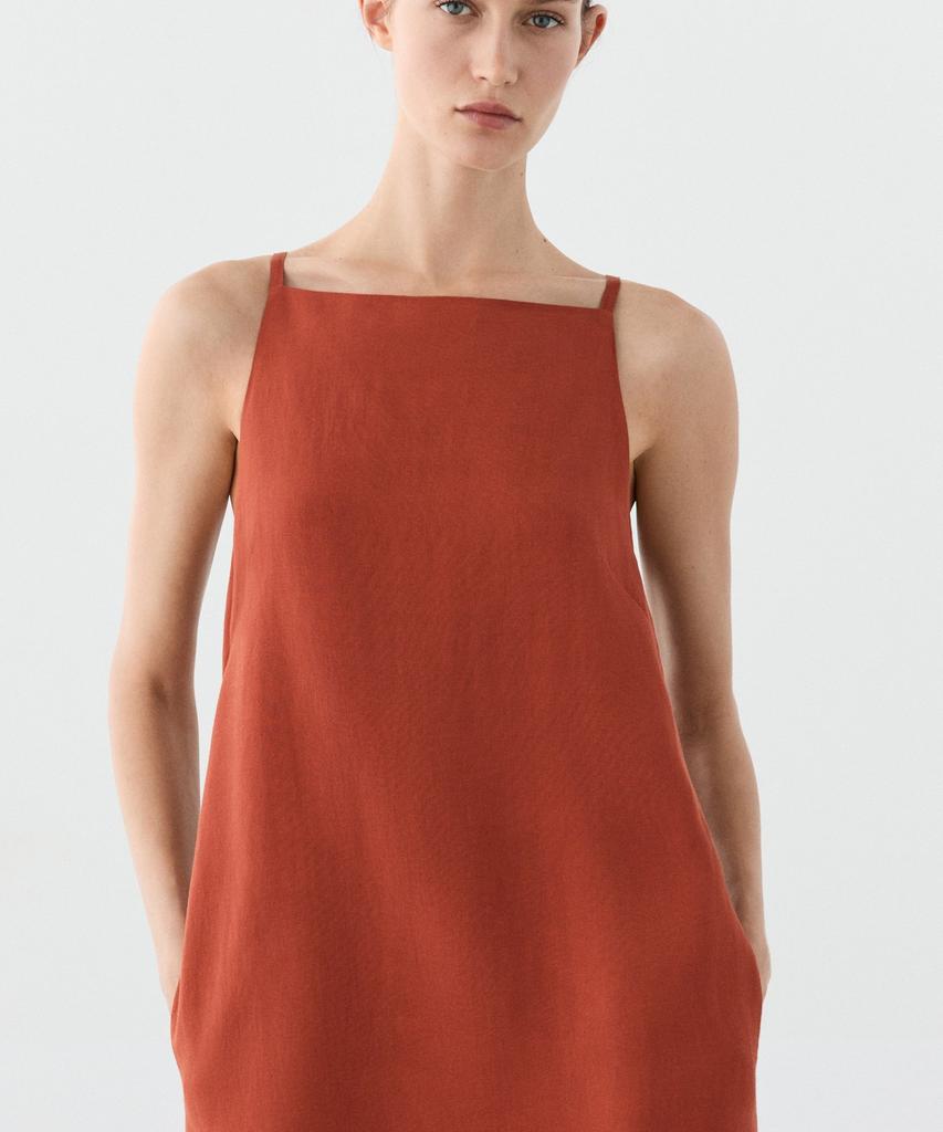 Masimodutti Strap Mini Dress