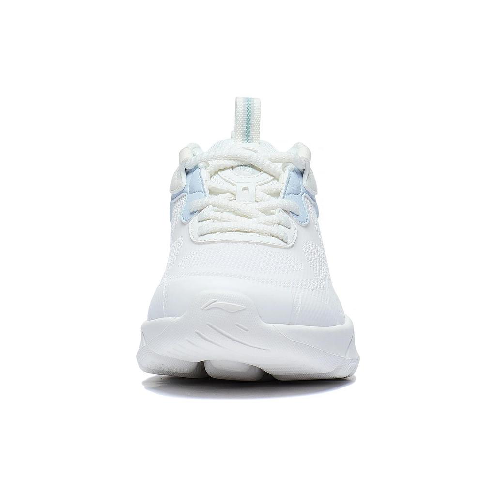 New LiNing EasyFit Fle Cushioned Wear Resistant Breathable Low Top Casual Running Shoes Women's White Blue ARST074-3