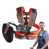 Lawn Mower Harness Strap Adjustable Grass Trimmer Double Shoulder Belt Trimmer Brush Cutter Harness Belt Labor Saving Mower Belt