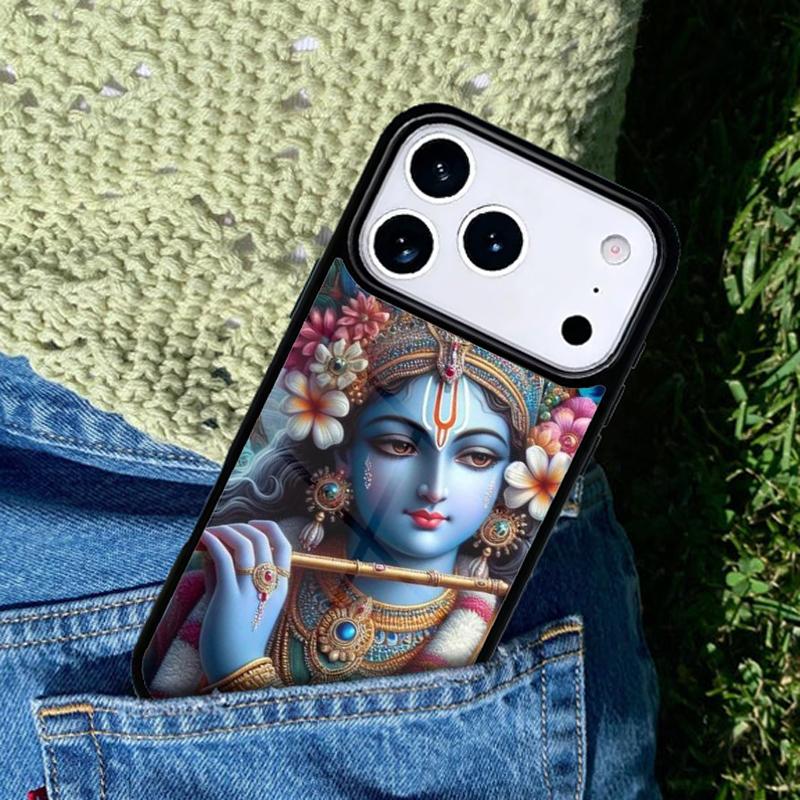 Indian God Lord Krishna phone case cover Compatible with for IPhone 17air 16e 15 14 13 12 11Pro Max 17 Air