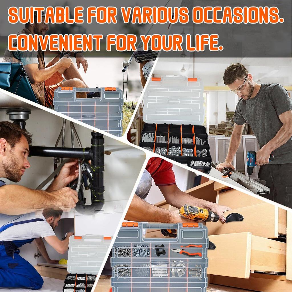 Odolný oboustranný ruční organizér na šroubové díly