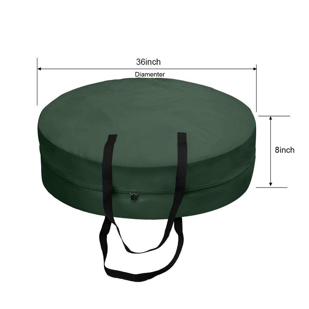 Borsa per Riporre Ghirlande 36x8 pollici Tessuto Oxford 420D Contenitore per Riporre Ghirlande di Natale per la Casa