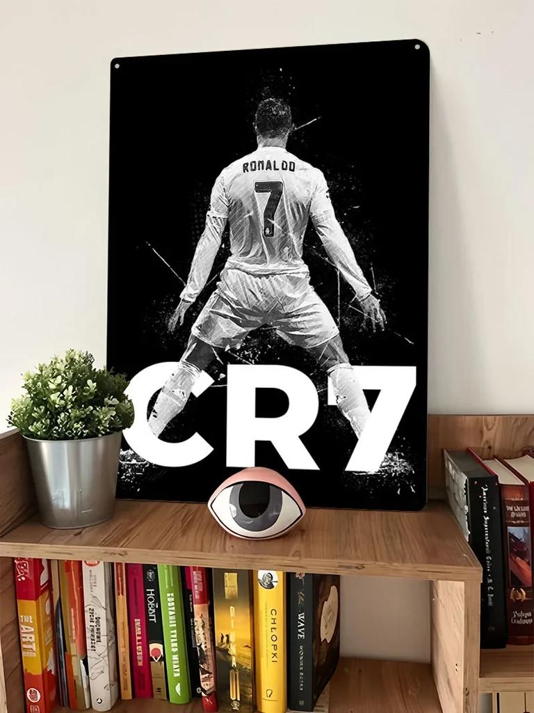 Cristiano Ronaldo Siuuu Ποδοσφαιριστής Μεταλλική Αφίσα Διακοσμητικά Πλαίσια Τοίχου Προσαρμοσμένες Μεταλλικές Πινακίδες από Κασσίτερο για Διακόσμηση Τοίχου