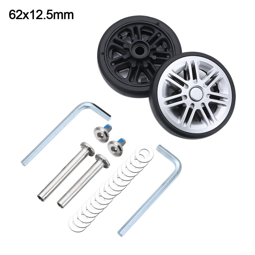Portable Replacement Suitcase Wheels Silent with Screw Travel Luggage Wheels Wear-resistant Replace Wheels Luggage Accessories