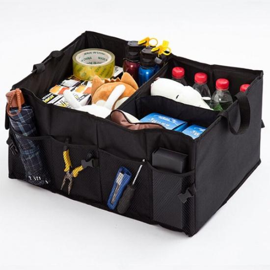 Car Rear Trunk Cargo Organizer Oxford Folding Collapsible Caddy Storage Bag Bin
