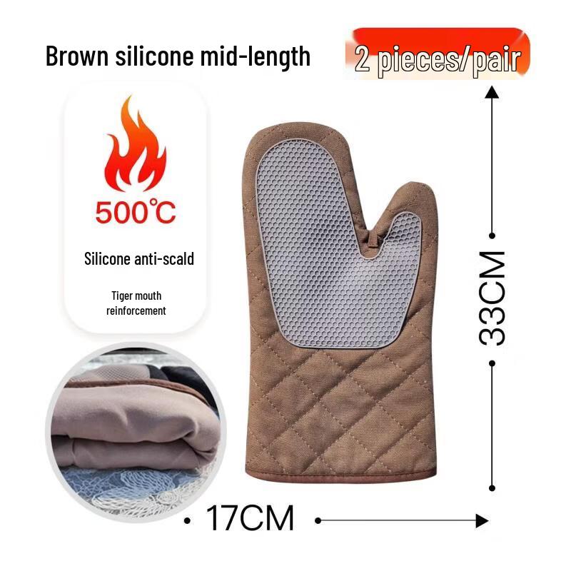 Qiwei 500°C Heat Resistant Oven Gloves