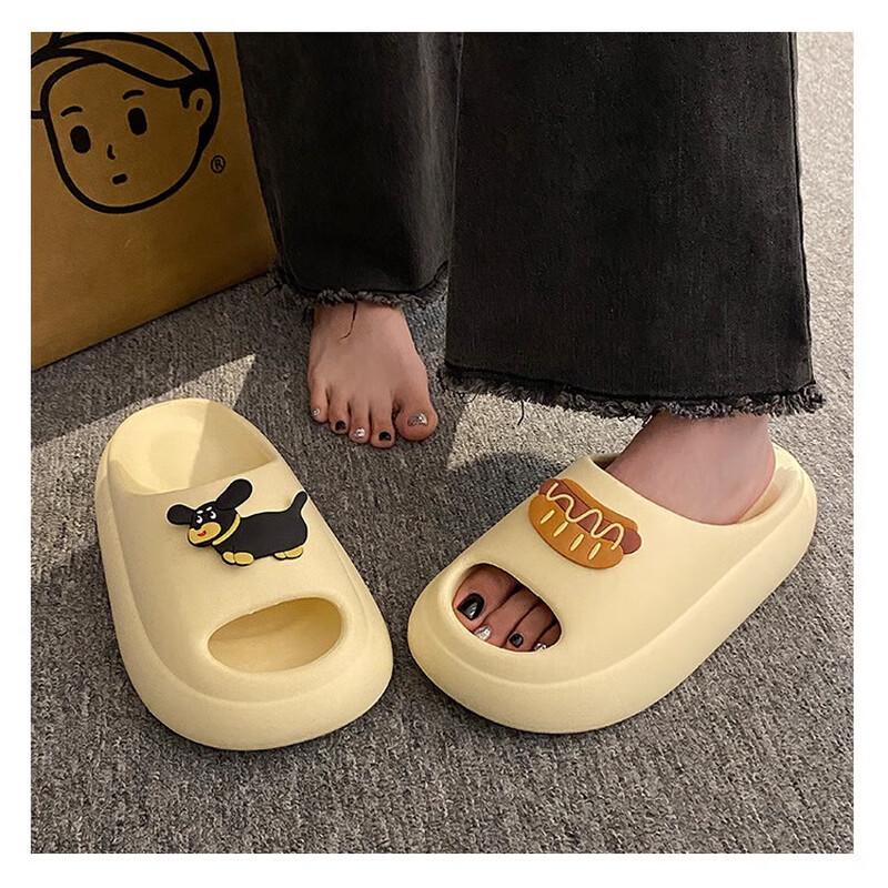 Hot Dog Design Soft Indoor Slippers for Women