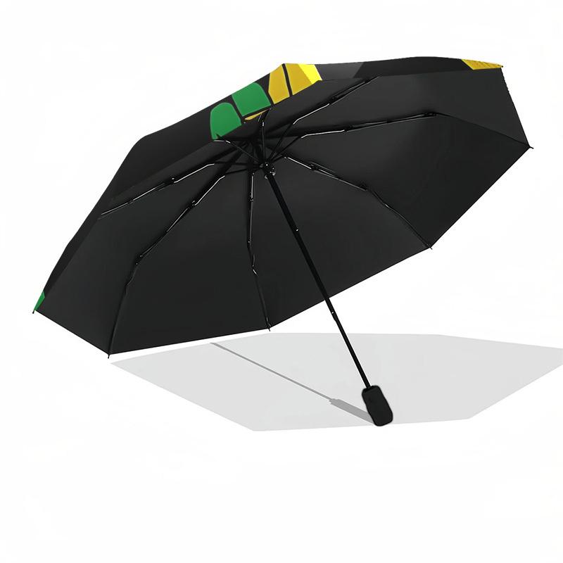 1 Stück Rasta Handzeichen Automatischer Regenschirm | Tragbar Faltbar 8 Speichen Manuell Öffnend, Süßes Halloween & Weihnachtsgeschenk für Draußen, Lässiges Accessoire, Langlebig C