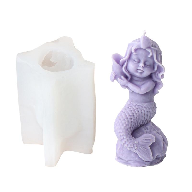 

Русалки силиконовая форма красивая женщина мыло смола гипсовая форма формы для торта