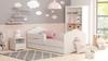Emi bedside cabinet white - handle white